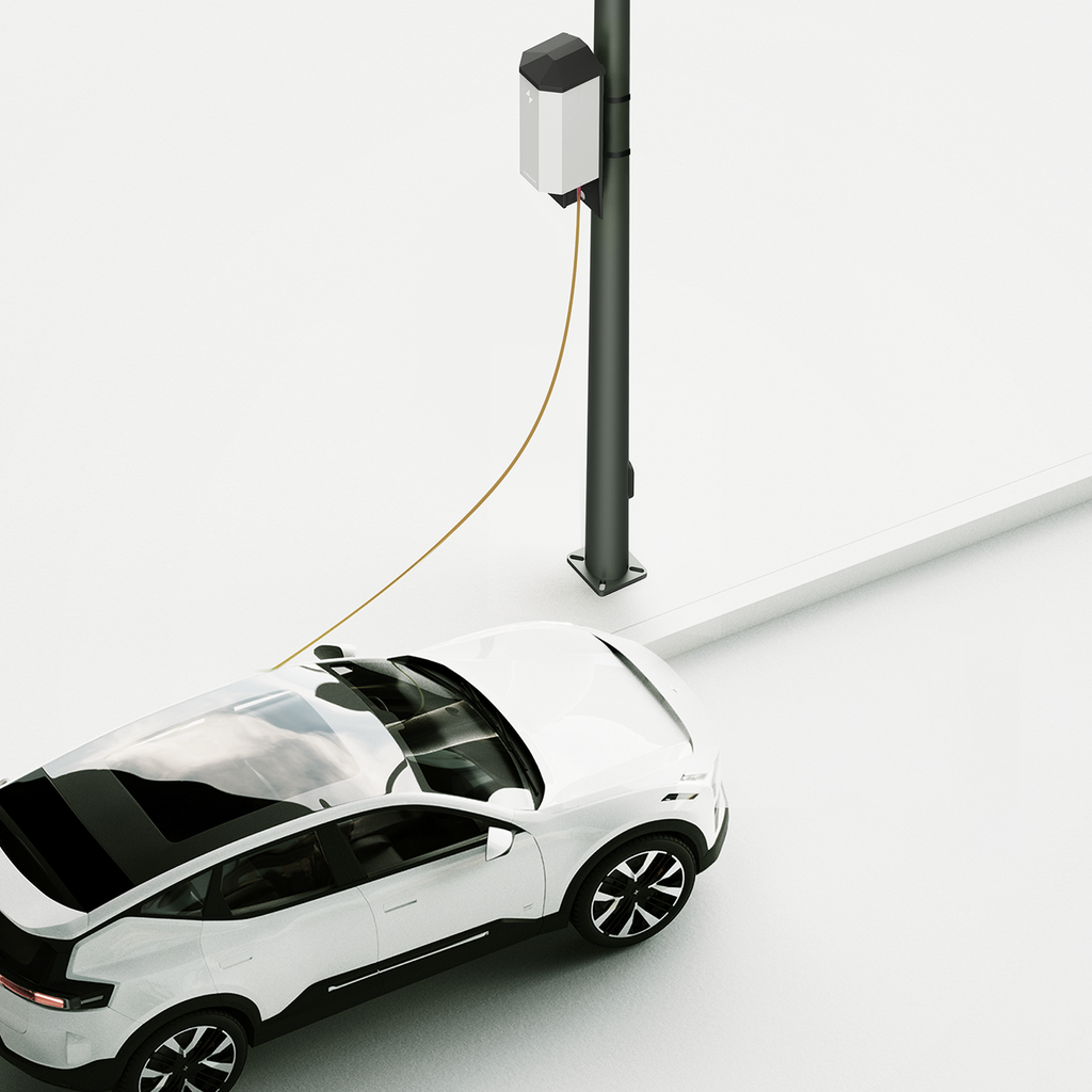 Voltpost Air Pole Mount Level 2 EV Charger