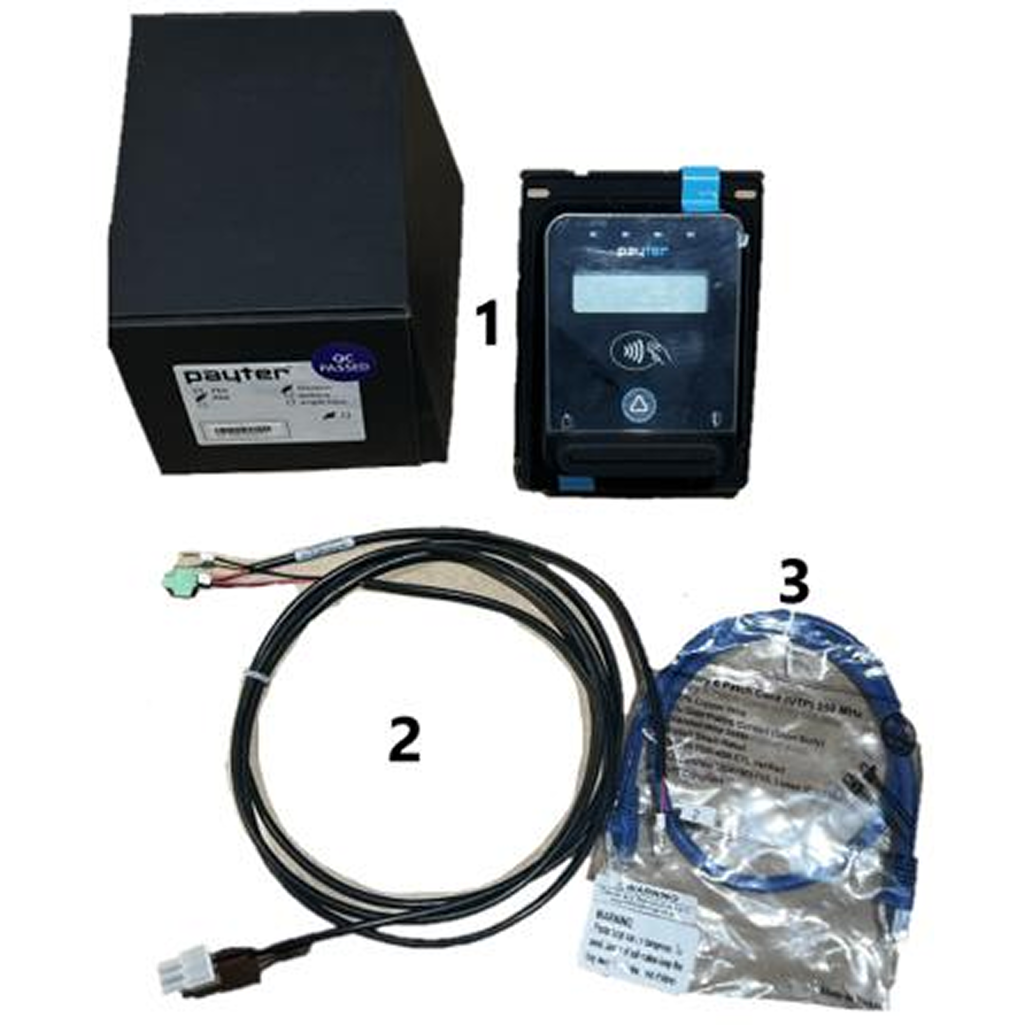 Payter P68 Credit Card Reader Kit for ICE-60, ICE-120, ICE-180 (ADA), No Screen